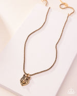 Alphas Call - Gold Mens Necklace - Paparazzi Accessories