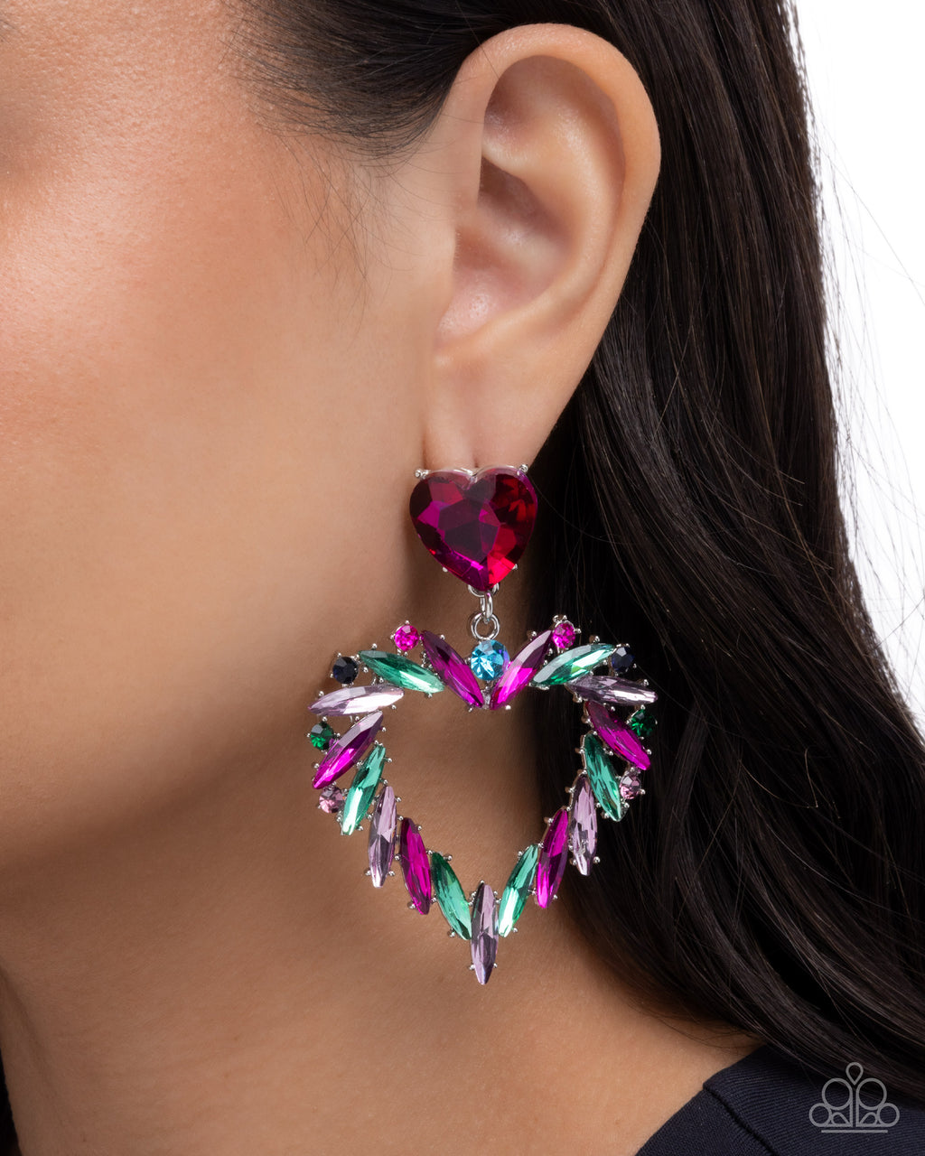 eight-dollar-jewelry-memorable-marquise-multi-post earrings-paparazzi-accessories