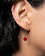 Teardrop Tale - Red Necklace - Paparazzi Accessories