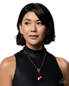 Teardrop Tale - Red Necklace - Paparazzi Accessories