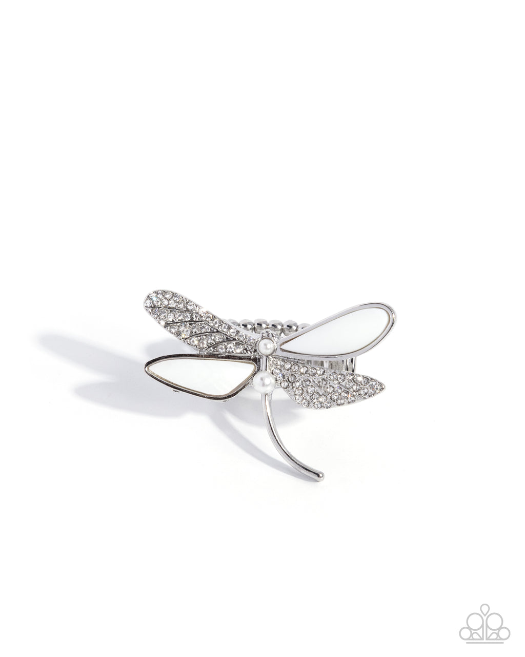eight-dollar-jewelry-dragonfly-drama-white-ring-paparazzi-accessories