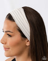 Textured Tutor - White  - Paparazzi Accessories