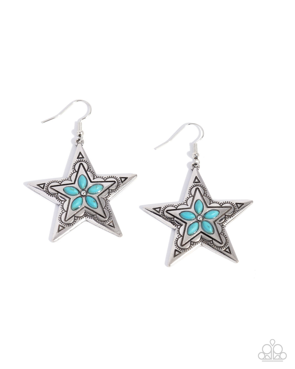 eight-dollar-jewelry-sheriff-santa-fe-blue-earrings-paparazzi-accessories