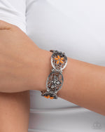 Proud Perennial - Orange Bracelet - Paparazzi Accessories