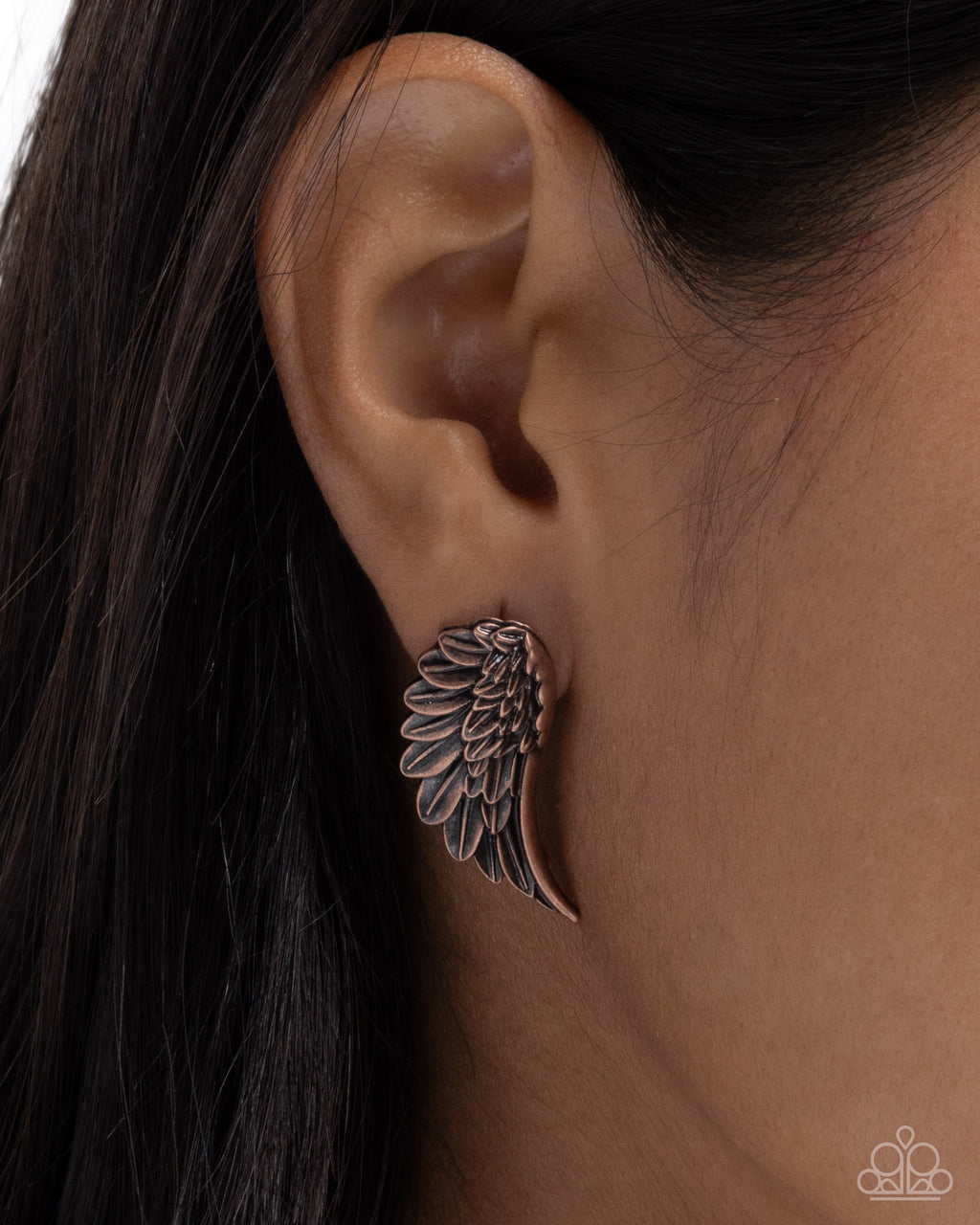 eight-dollar-jewelry-articulate-angel-copper-post earrings-paparazzi-accessories