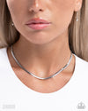Crowning Challenge - Silver Necklace - Paparazzi Accessories