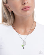 Tennis Champ - Green Necklace - Paparazzi Accessories