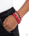 Socialite Squares - Pink Bracelet - Paparazzi Accessories