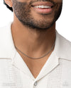 Luminescent Leverage - Silver Mens Necklace - Paparazzi Accessories
