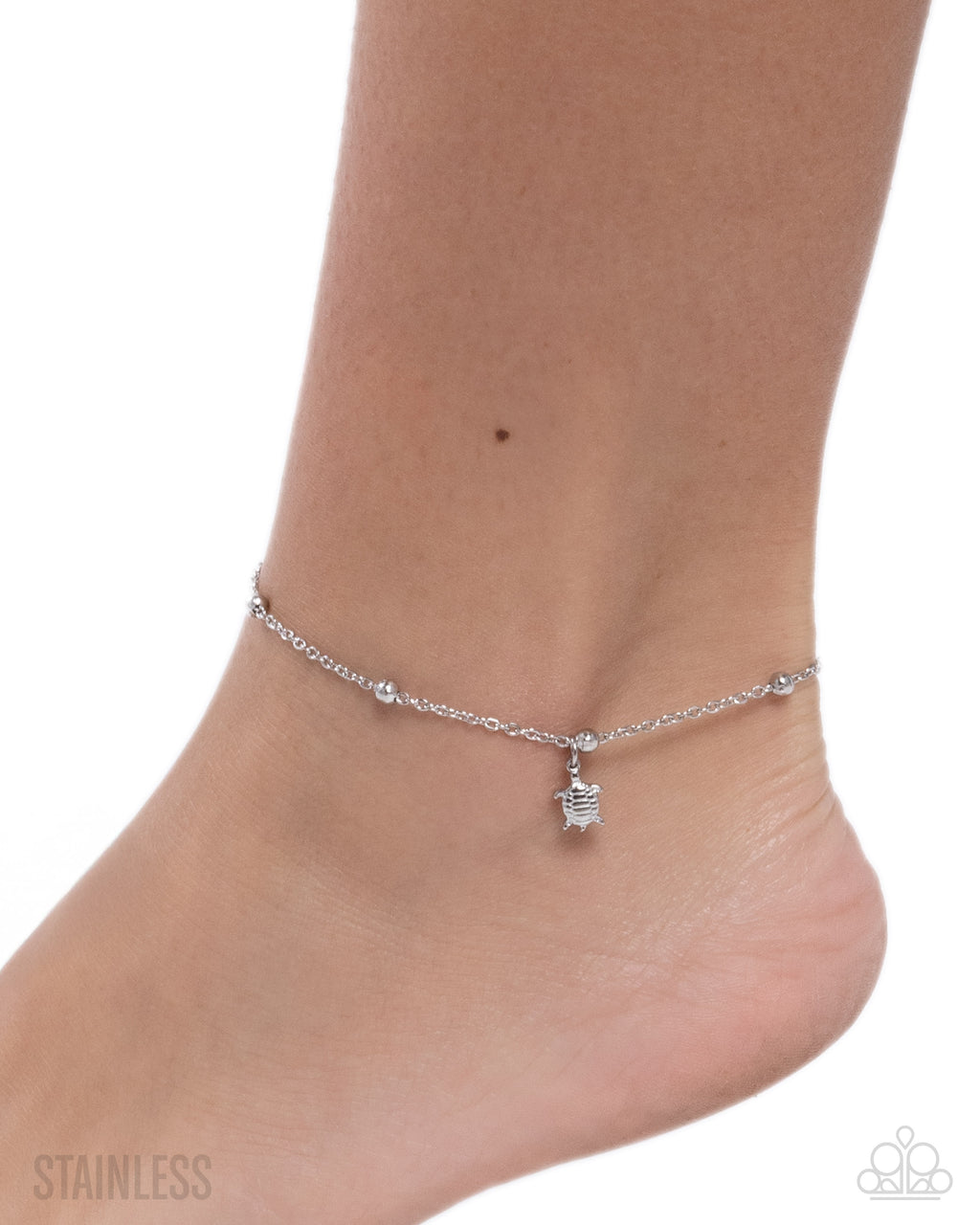 eight-dollar-jewelry-turtle-timbre-silver-anklet-paparazzi-accessories