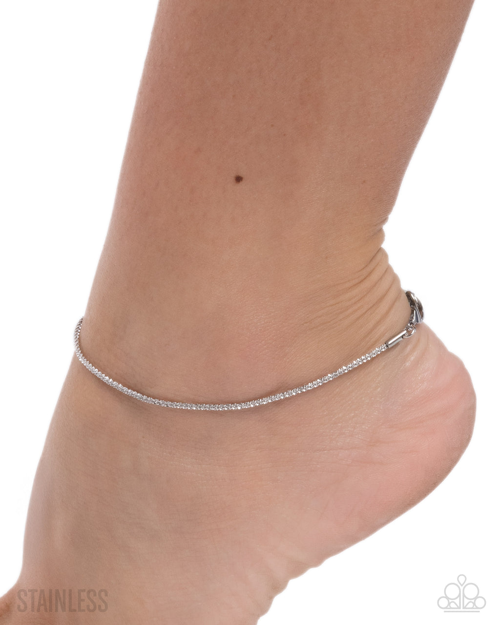 Legendary Leverage - Silver Anklet - Paparazzi Accessories