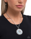 Snowflake Story - Blue Necklace - Paparazzi Accessories