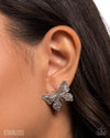 Soaring Sensation - Silver Post Earrings - Paparazzi Accessories