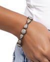 Self-Assured Shimmer - Brass Bracelet - Paparazzi Accessories