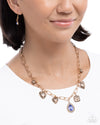 Flirtatious Framing - Blue Necklace - Paparazzi Accessories