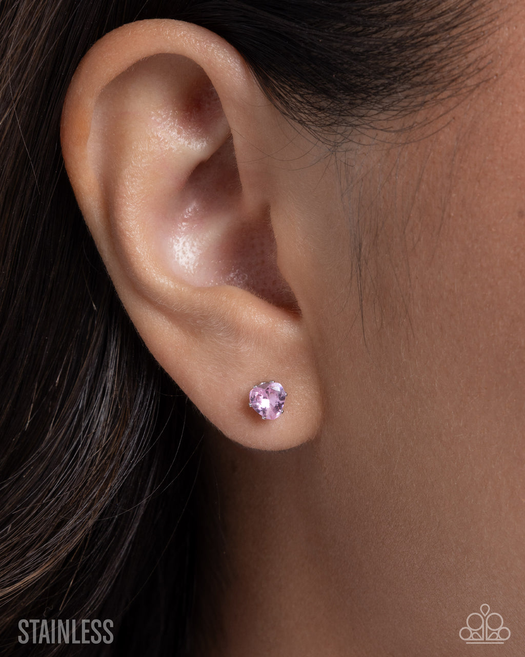 eight-dollar-jewelry-simple-sweetheart-pink-post earrings-paparazzi-accessories