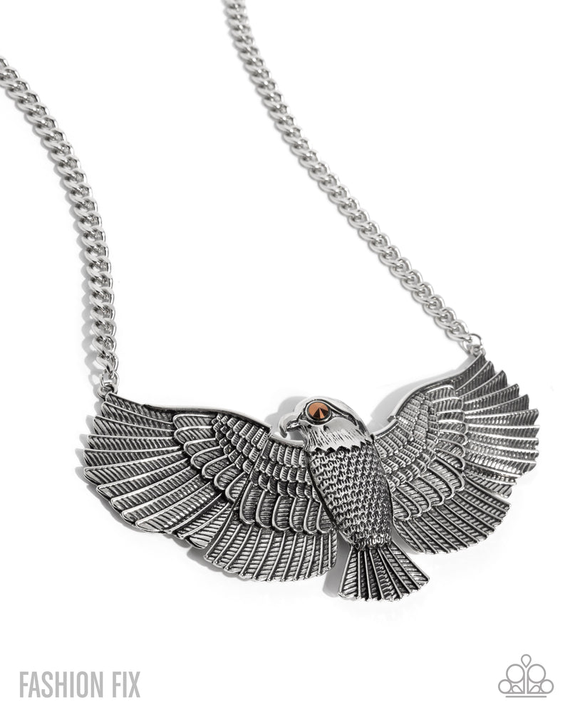 eight-dollar-jewelry-proud-as-an-eagles-scream-silver-necklace-paparazzi-accessories