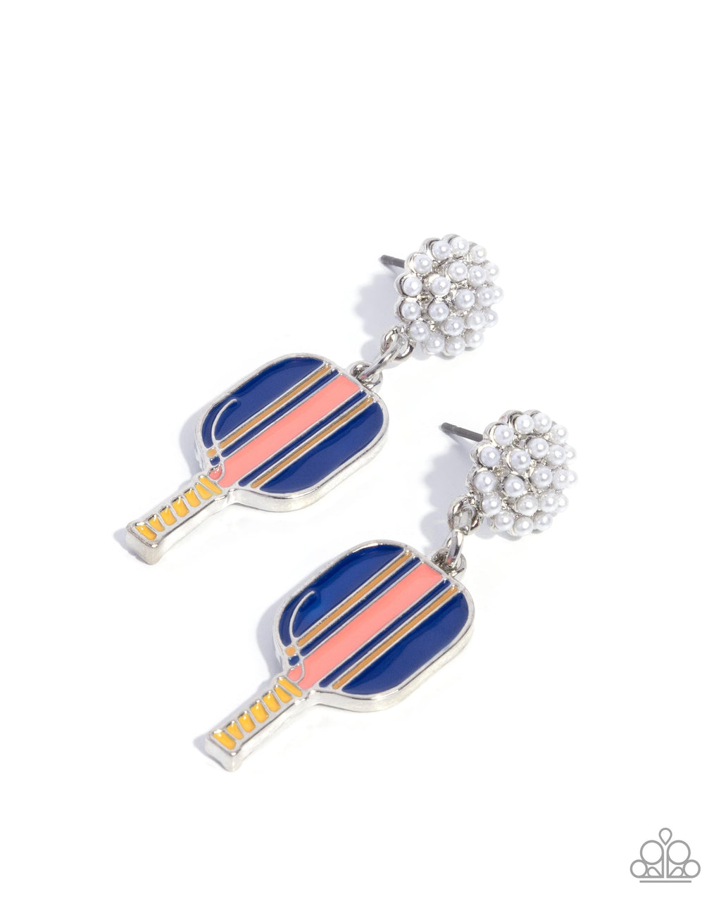 eight-dollar-jewelry-pickleball-game-multi-post earrings-paparazzi-accessories