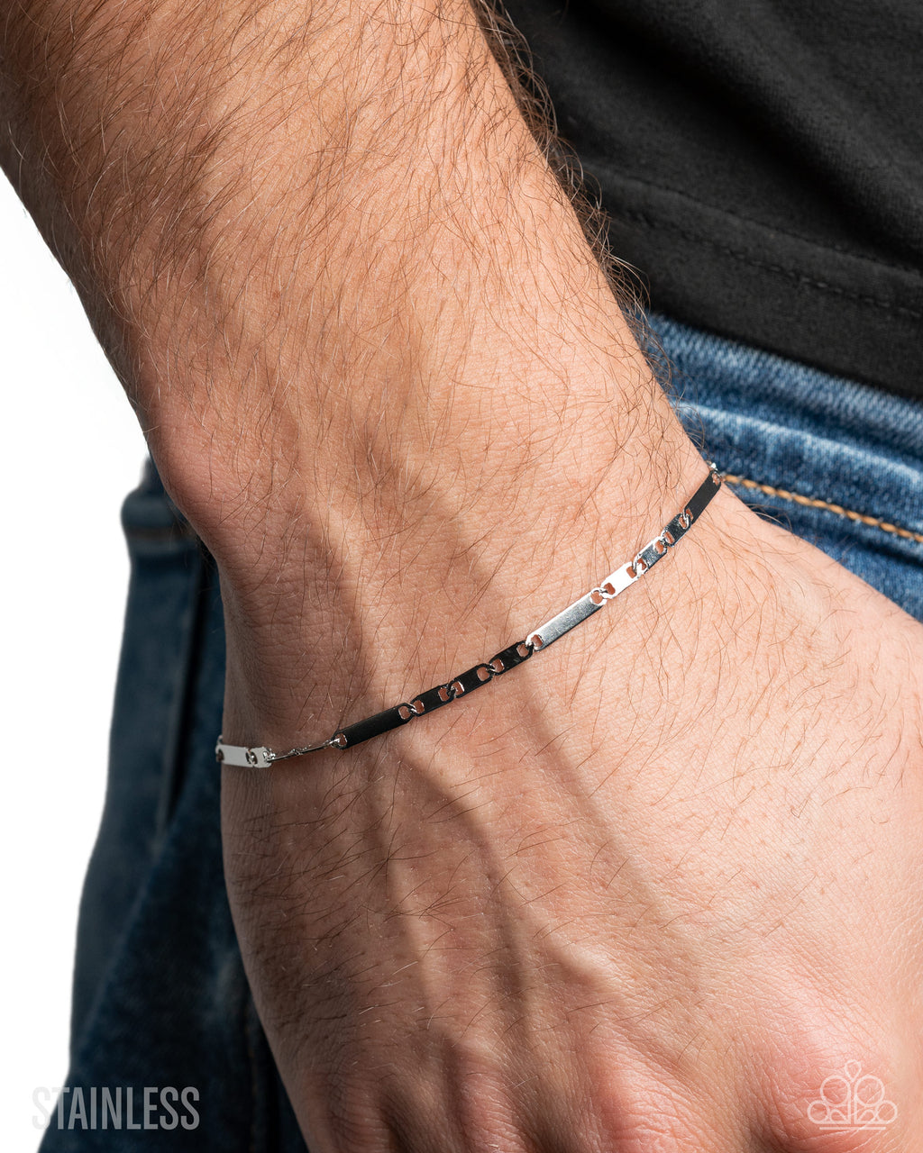 eight-dollar-jewelry-starting-the-fire-silver-mens bracelet-paparazzi-accessories