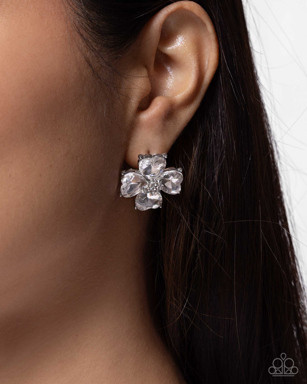 eight-dollar-jewelry-shimmery-scale-white-post earrings-paparazzi-accessories