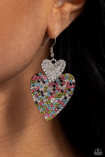 Flirting Flourish - White Earrings - Paparazzi Accessories