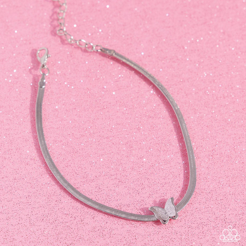 A FLIGHT-ing Chance - Silver Anklet