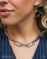 Adorably Amped Up - White Necklace