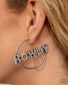 Howdy Hoedown - White Earrings - Paparazzi Accessories