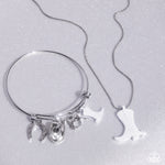 Cowboy Boot White Set - Complete Look - Paparazzi Accessories
