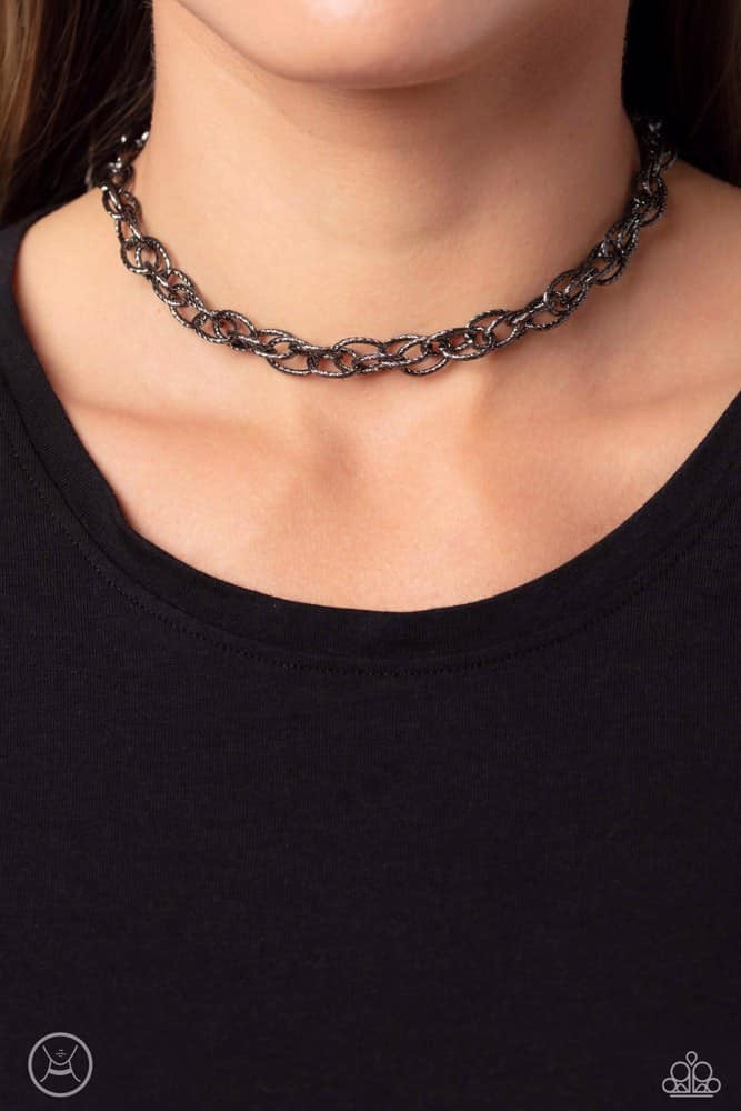 If I Only Had a Chain - Gunmetal Necklace