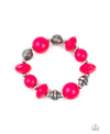 Day Trip Discovery - Pink Bracelet - Paparazzi Accessories