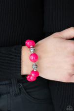 Day Trip Discovery - Pink Bracelet - Paparazzi Accessories