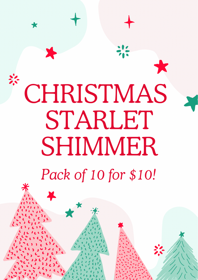 Christmas Starlet Shimmer 10 Pack!