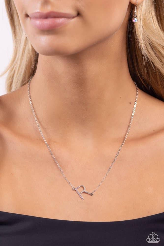 INITIALLY Yours - R - Multi Necklace - Paparazzi Accessories