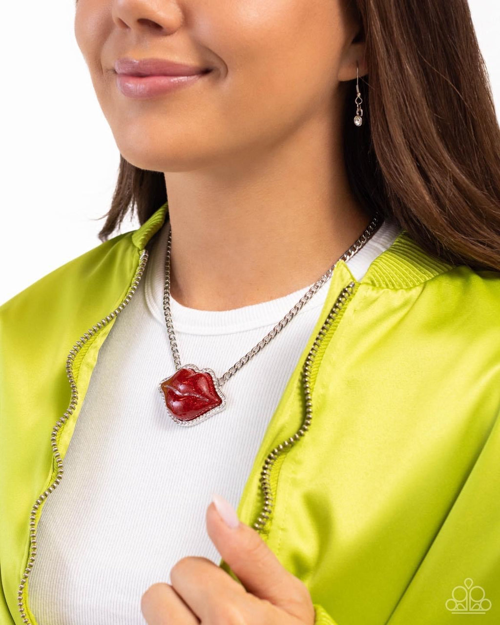 Lip Locked - Red Necklace - Paparazzi Accessories