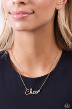 Cheer Squad - Gold Necklace - Paparazzi Accessories