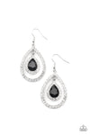 Blushing Bride - Black Earrings - Paparazzi Accessories
