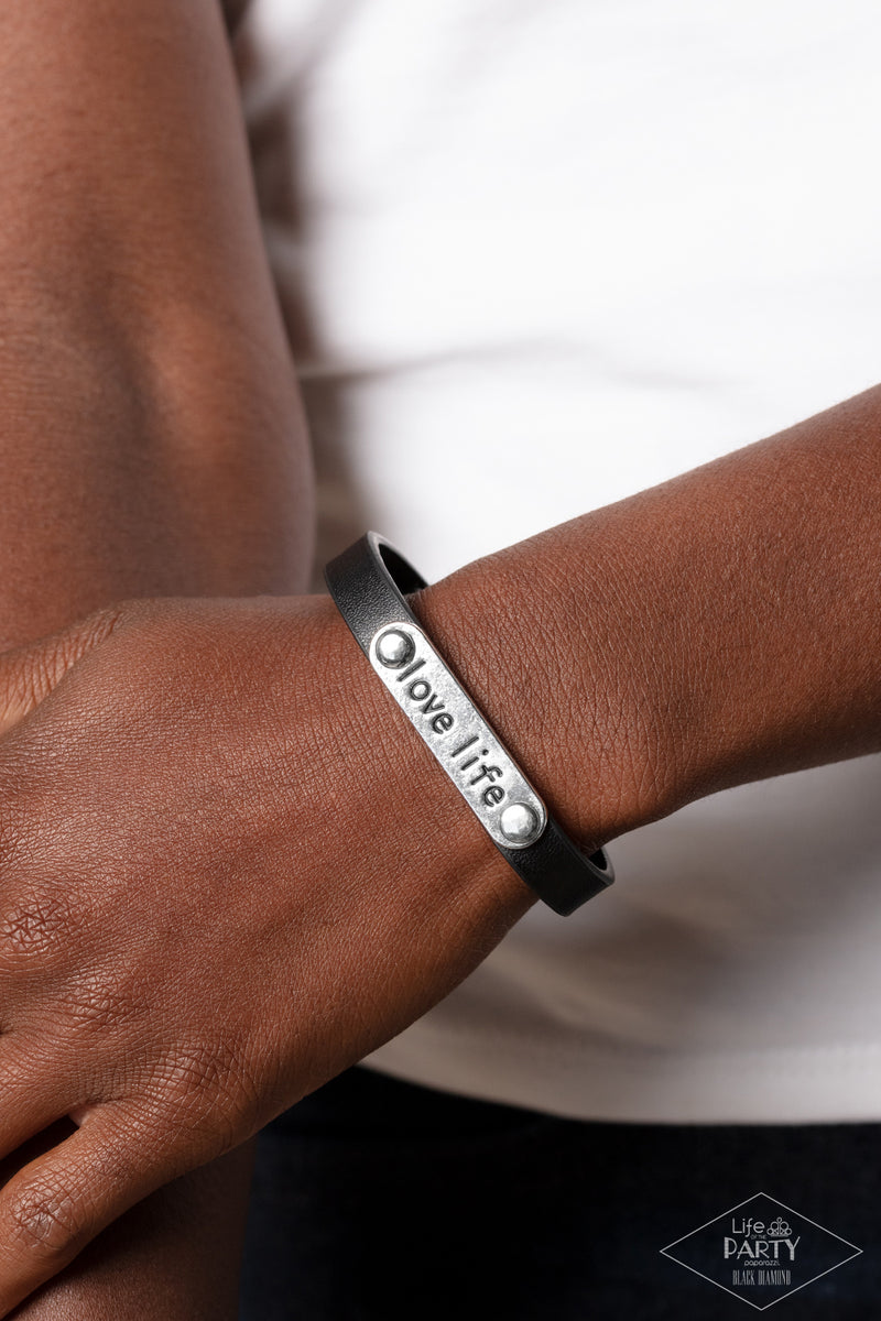 Love Life - Black Bracelet - Paparazzi Accessories