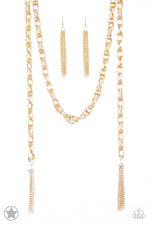five-dollar-jewelry-scarf-necklace-gold-blockbuster-necklace-paparazzi-accessories