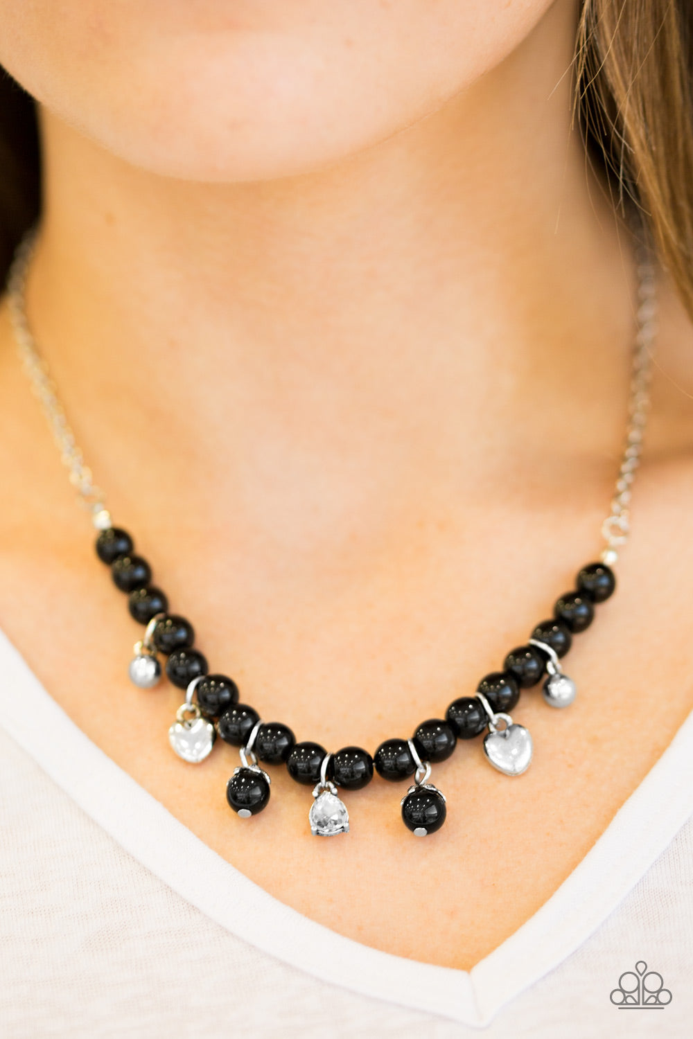 A HEART-Luck Story - Black Necklace - Paparazzi Accessories