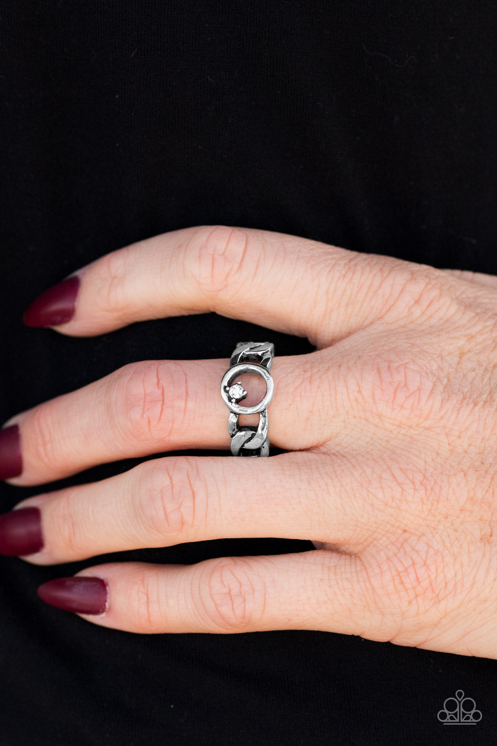 Rogue Sparkle - White Ring - Paparazzi Accessories