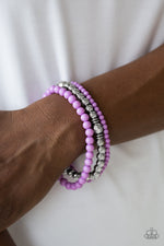 Midsummer Marvel - Purple Bracelet - Paparazzi Accessories