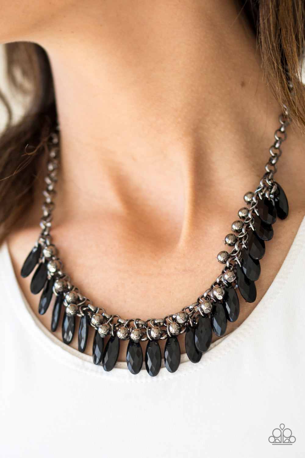 Jersey Shore - Black Necklace - Paparazzi Accessories
