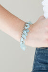 Step Out Of SHINE - Blue Bracelet - Paparazzi Accessories