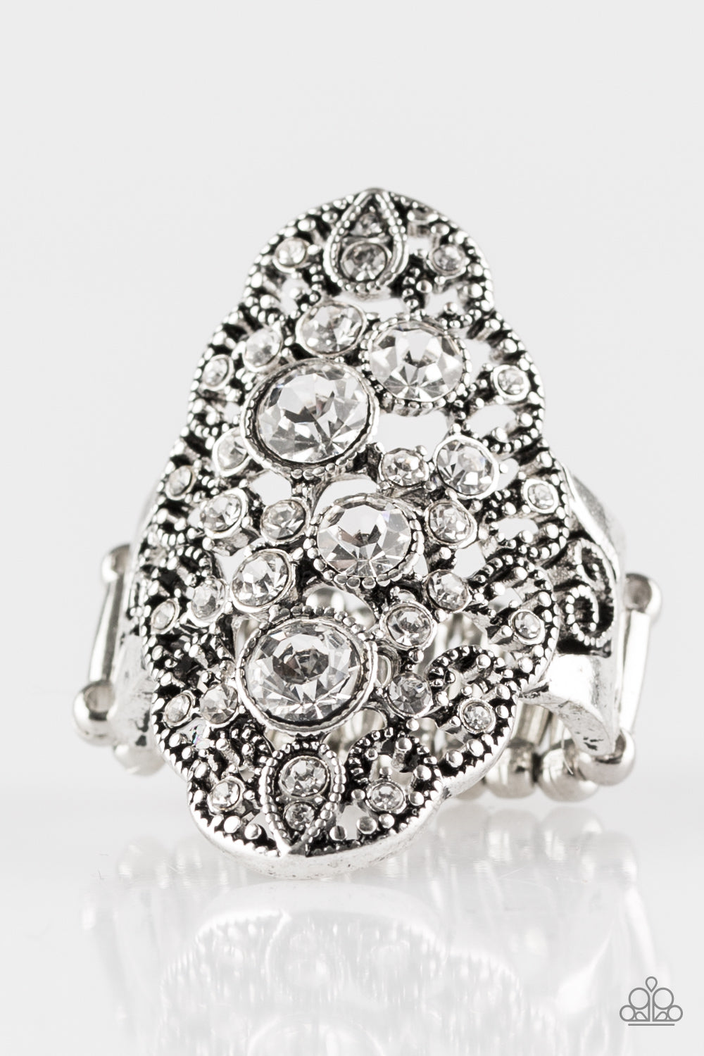 five-dollar-jewelry-make-your-own-fairytale-white-ring-paparazzi-accessories