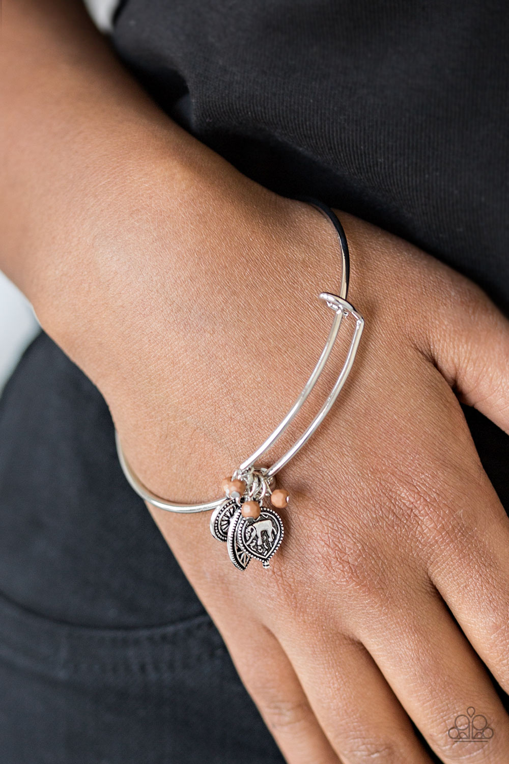 The Elephant In The Room - Brown Bracelet - Paparazzi Accessories