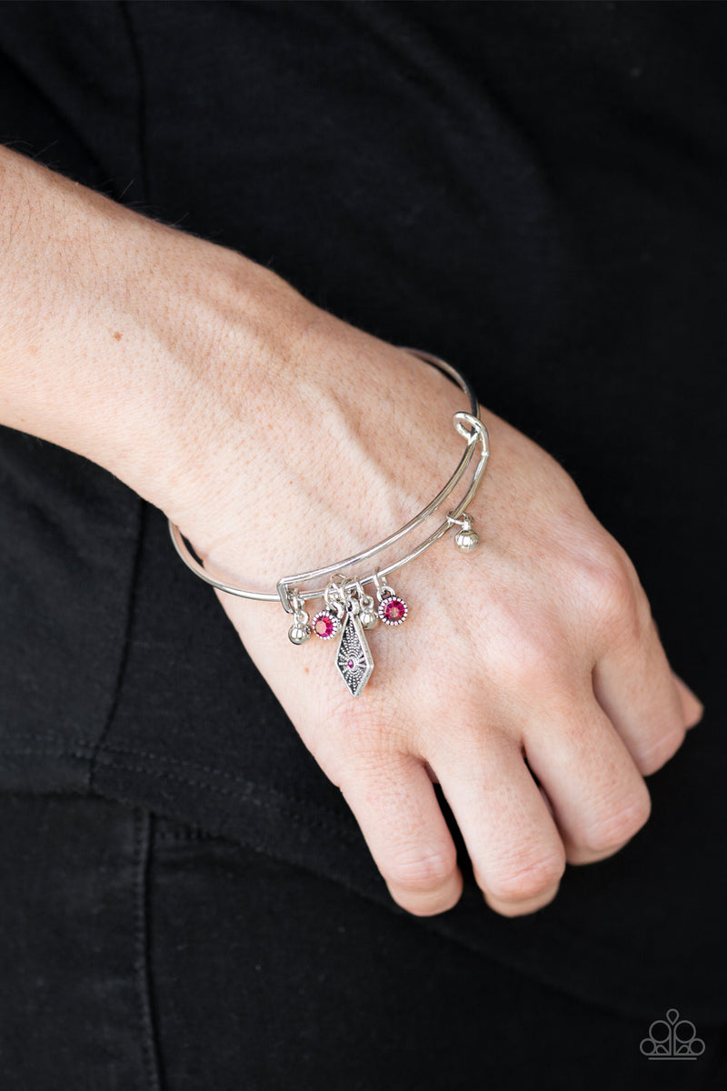 Treasure Charms - Pink Bracelet - Paparazzi Accessories