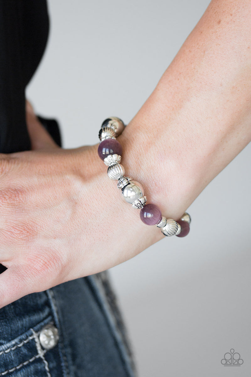 Once Upon A MARITIME - Purple Bracelet - Paparazzi Accessories