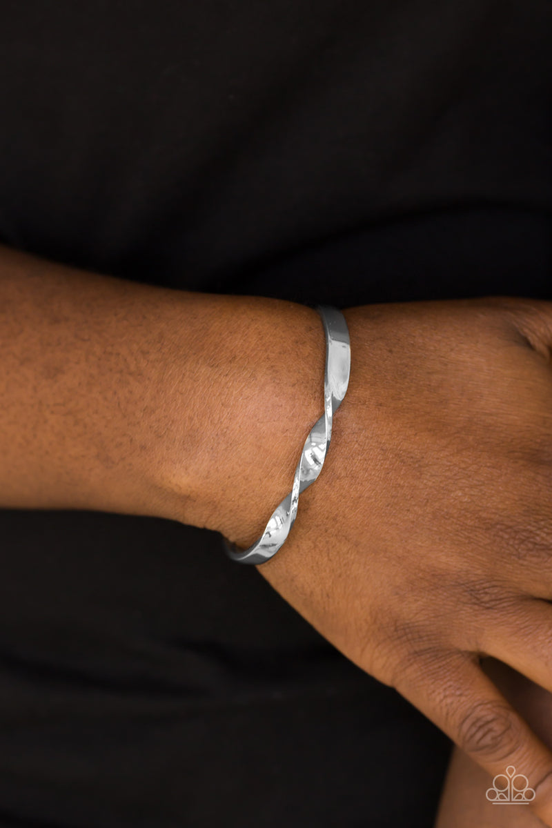 Traditional Twist - Silver Bracelet - Paparazzi Accessories