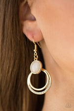 Dreamily Dreamland - Gold Earrings - Paparazzi Accessories